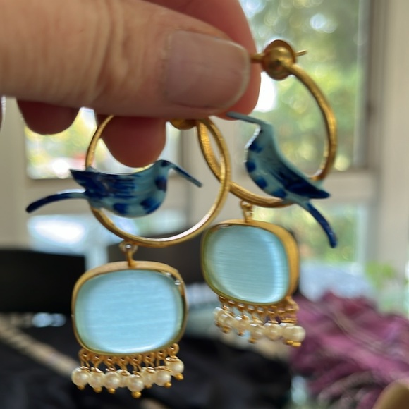 Unique Bird Dangle Earrings - Picture 5 of 5